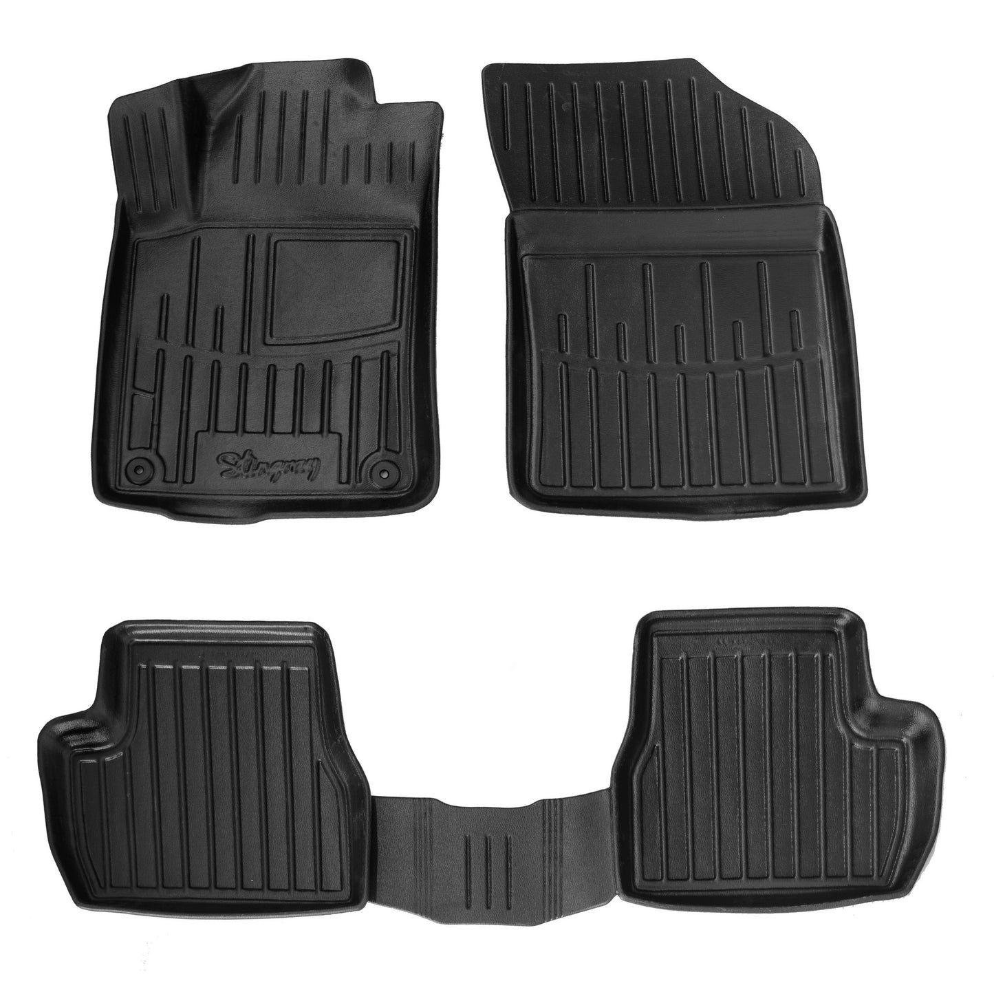 Stingray 3D Rubber Floor Mats (4 pcs) for Citroen C-3 2009-2016 - image 1