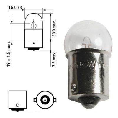 Indicator lamp Osram 5007 R5W 12V BA15s - Reelken Auto