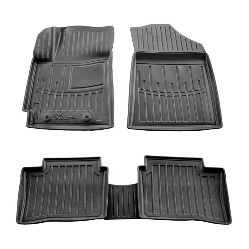 Rubber Floor Mats Stingray 3D (5 pcs) for Hyundai I-10 2020- - image 1