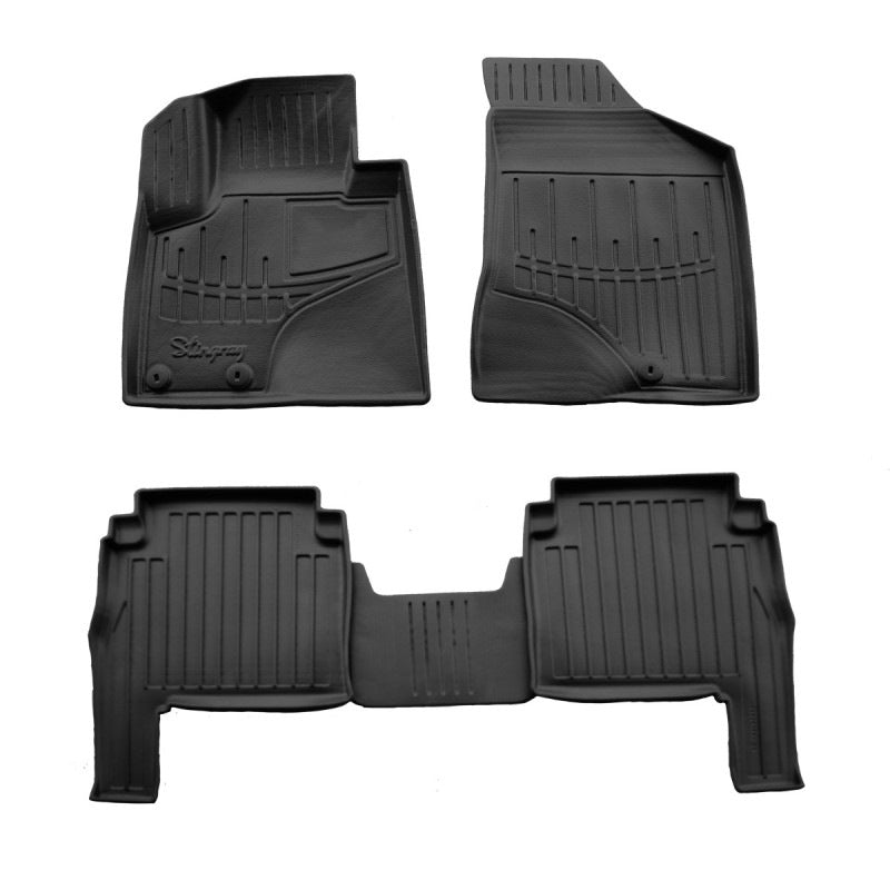 Rubber Floor Mats Stingray 3D (2010-2012, 5 pcs) for Hyundai Santa Fe 2 2006-2012 - image 1