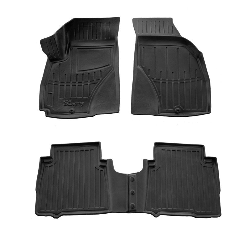 Stingray 3D Rubber Floor Mats (4 pcs) for Hyundai Santa Fe 1 2000-2006 - image 1