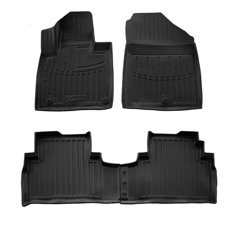 Stingray 3D Rubber Floor Mats (4 pcs) for Kia Sorento III UM 2014-2020 - image 1