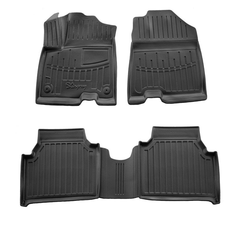 Rubber Floor Mats Stingray 3D (2018-2022, Electro, 4 pcs) for Kia Niro 2016–2021 - image 1