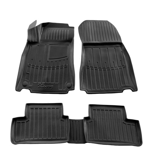 Rubber Floor Mats Stingray 3D (5 pcs) for Mercedes A-сlass W177 2018- - image 1
