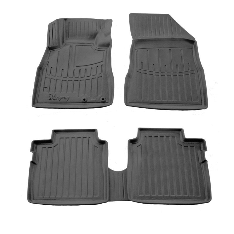 Rubber Floor Mats Stingray 3D (5 pcs) for Nissan Note 2012-2020 - image 1