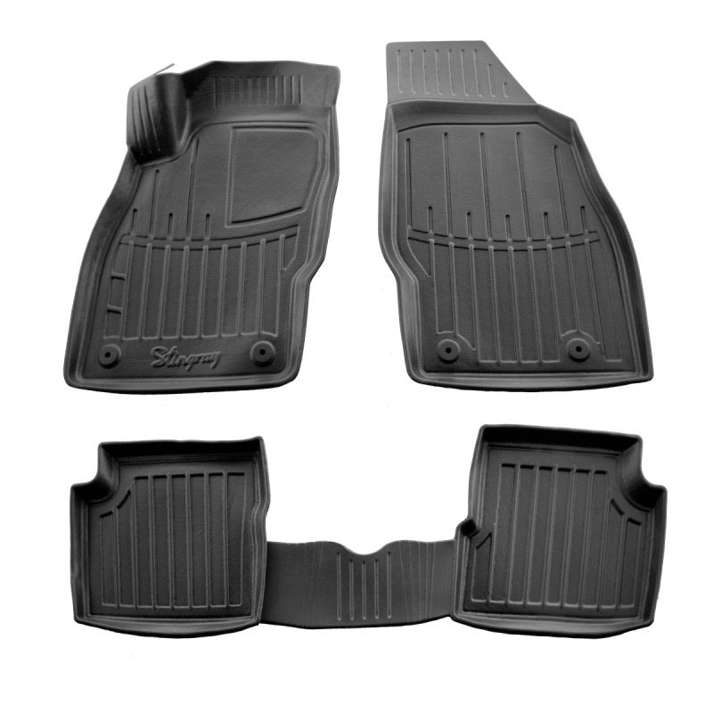 Rubber Floor Mats Stingray 3D (5 pcs) for Opel Corsa E 2015-2019 - image 1