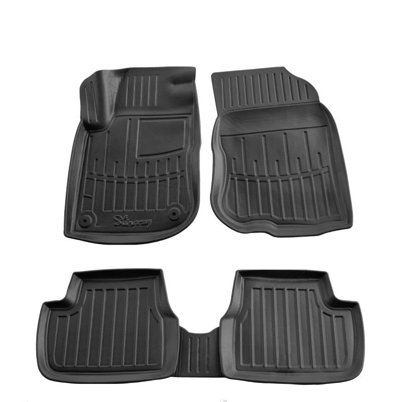 Rubber Floor Mats Stingray 3D (5 pcs) for Peugeot 2008 2013-2019 - image 1