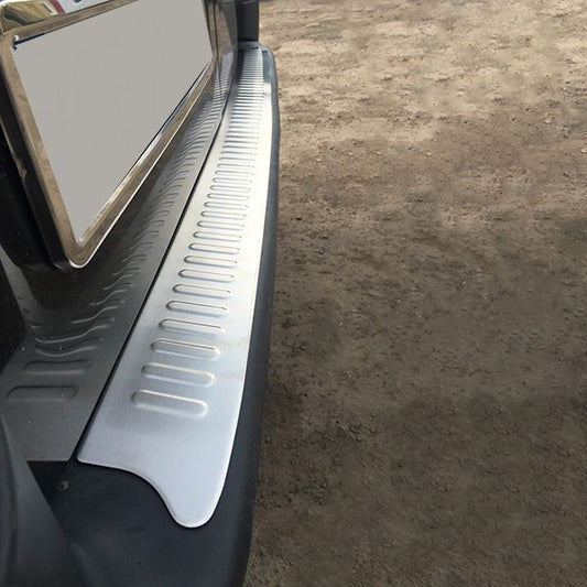 Rear Bumper Protector Matte (Omsa, Stainless Steel) for Renault Trafic 2001-2015 - image 1