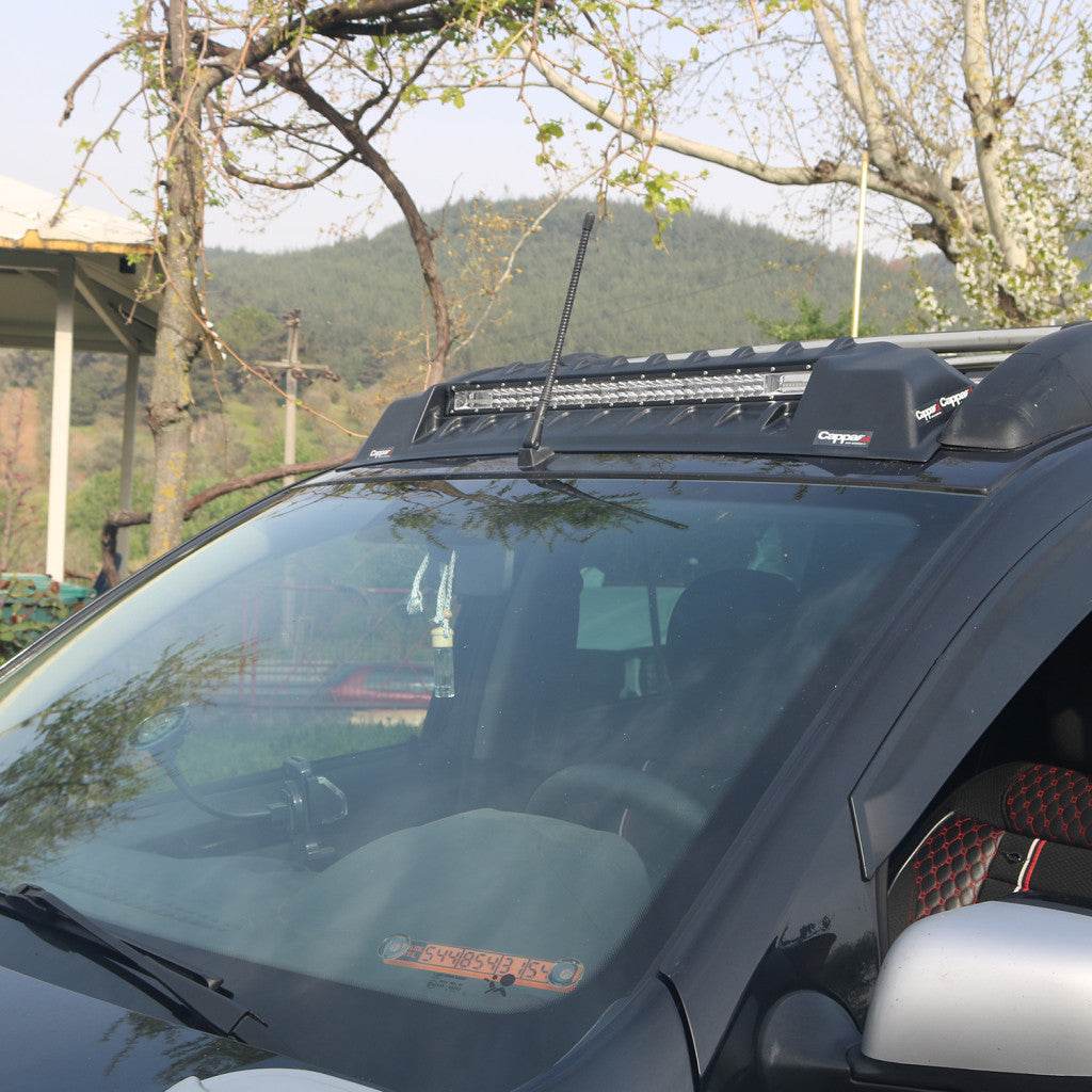 Windshield visor V3 (LED) for Isuzu D-Max 2011-2019 - Reelken Auto