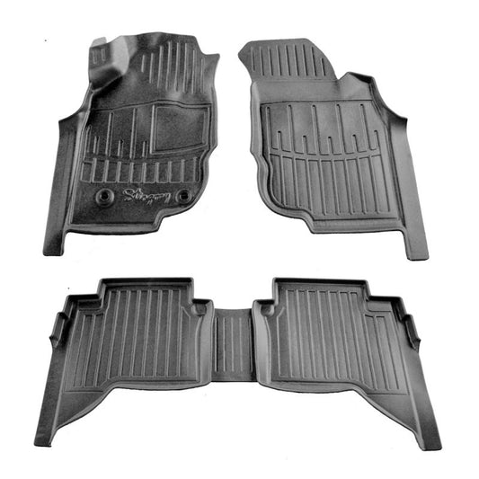 Rubber Floor Mats Stingray 3D (Crew Cab, 5 pcs) for Toyota Hilux 2006-2015 - image 1