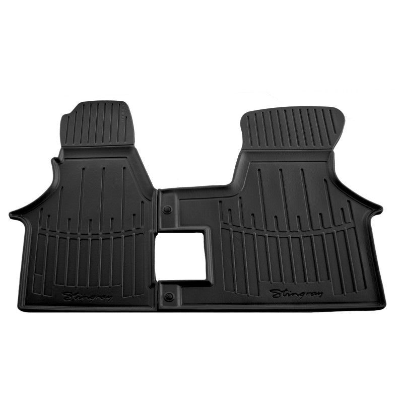 Front Rubber Mats Stingray 3D (2 pcs) for Volkswagen T4 Transporter 1990-2003 - image 1