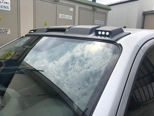 Windshield visor (Meliset LED V1) for Nissan Navara/NP300 2016- - Reelken Auto