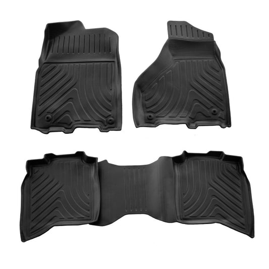 Rubber Floor Mats Stingray 3D (Crew cab, 2009-2018, 4 pcs) for Dodge RAM (DS/DJ/D2) 2009–2024 - image 1