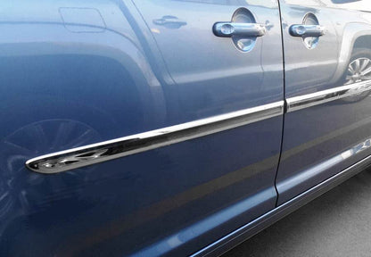 Covers for moldings (short base, 4 pcs., stainless steel) for Volkswagen Caddy 2015-2020 - Reelken Auto