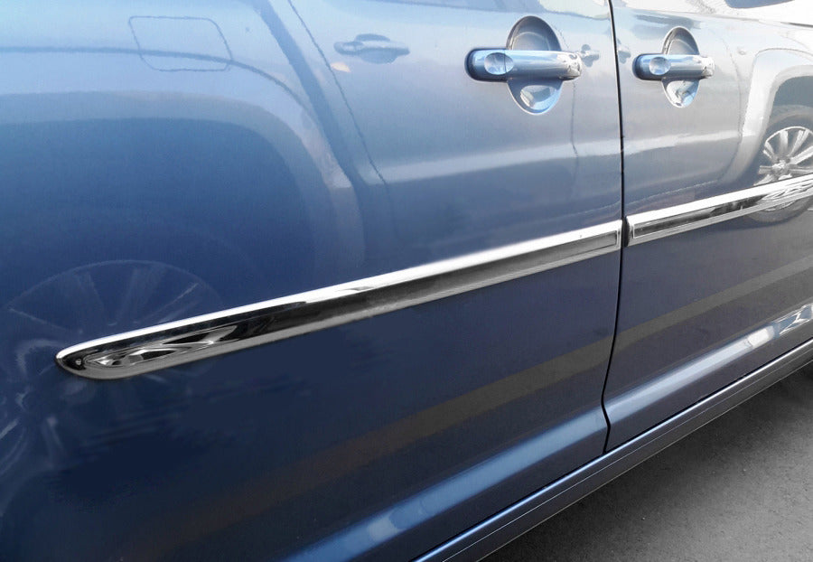 Molding covers (short wheelbase, 4 pcs, stainless steel) for Volkswagen Caddy 2015-2020 - image 1