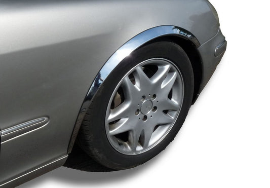 Fender flares (4 pcs, stainless steel) for Mercedes S-сlass W220 1998-2005 - image 1