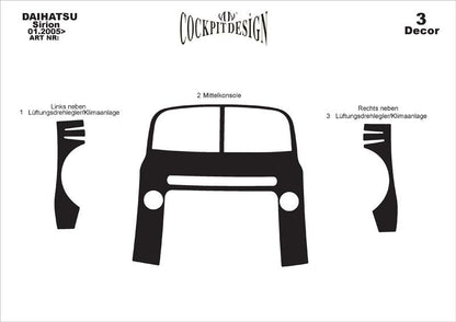 Panel overlay for Daihatsu Sirion 2005↗ - image 3
