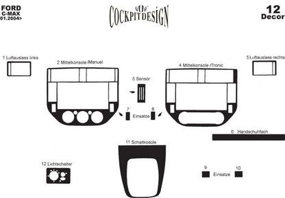 Panel overlay for Ford C-Max 2004-2010 - image 4