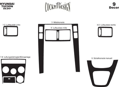 Panel overlay (in stock) for Hyundai Tucson JM 2004↗ - image 5