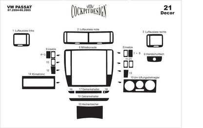 Panel overlay 2004-2005 for Volkswagen Passat B5 1997-2005 - image 7