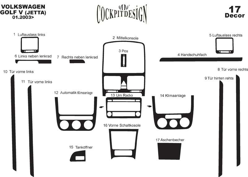 Panel overlay for Volkswagen Jetta 2006-2011 - image 16