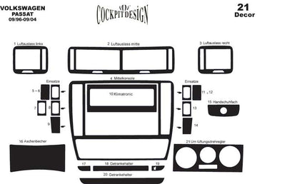 Panel overlay 96-04 for Volkswagen Passat B5 1997-2005 - image 5