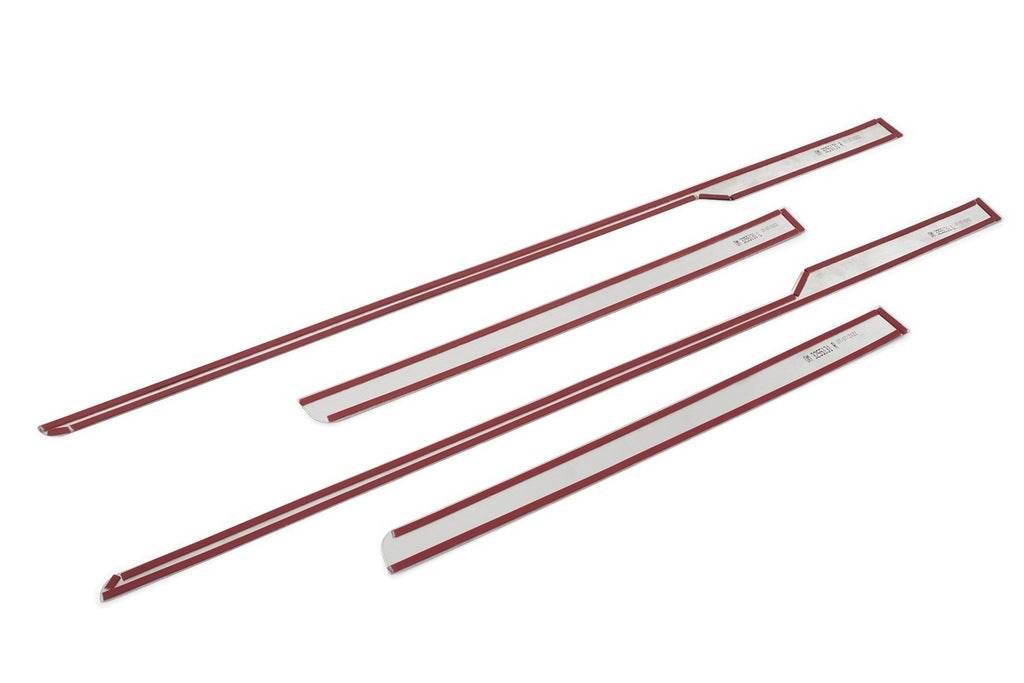 Door molding (4 pcs., stainless steel) for Hyundai Tucson NX4 2021↗ - Reelken Auto