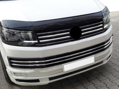 Bumper Grille Trim Covers 2015-2019 (6 pcs, Stainless Steel) for Volkswagen T6 2015-2024 - image 4