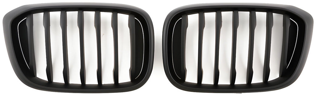 Kidney Grilles 1 Bar (2018-2021, Matte Black) for BMW X3 G01 2018- - image 2