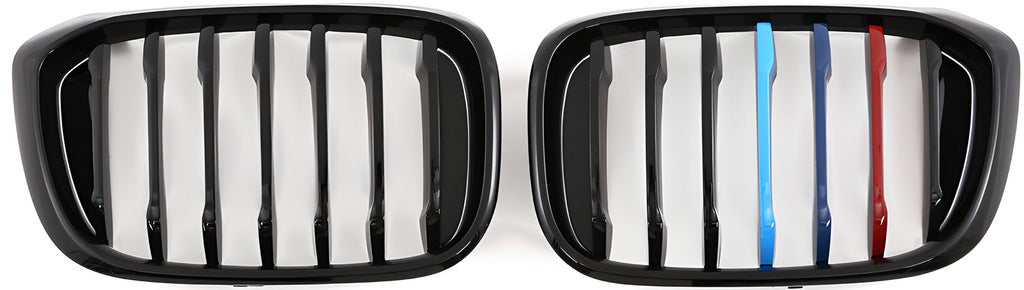 Kidney Grilles 1 Bar (2018-2021, M-Color) for BMW X3 G01 2018- - image 2