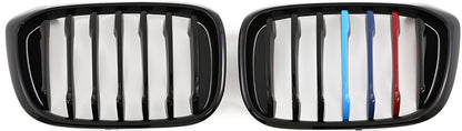 Kidney Grilles 1 Bar (2018-2021, M-Color) for BMW X3 G01 2018- - image 2