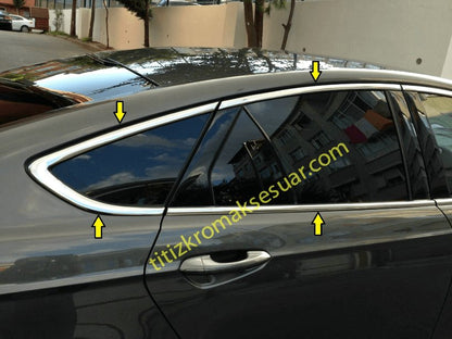 Full Window Trim Set Stainless Steel (12 pcs) for Ford Mondeo 2014-2022 - image 3