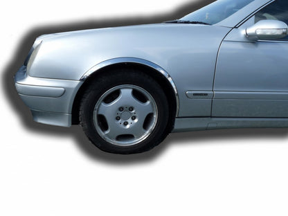 Fender flares (4 pcs, stainless steel) for Mercedes CLK W208 1997-2002 - image 1