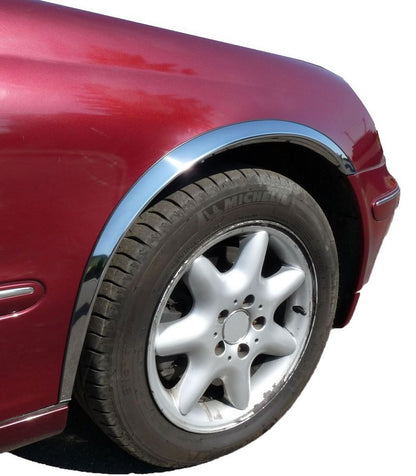 Fender flares (4 pcs, stainless steel) for Mercedes C-class W203 2000-2007 - image 1