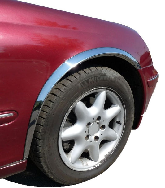 Fender flares (4 pcs, stainless steel) for Mercedes C-class W203 2000-2007 - image 1