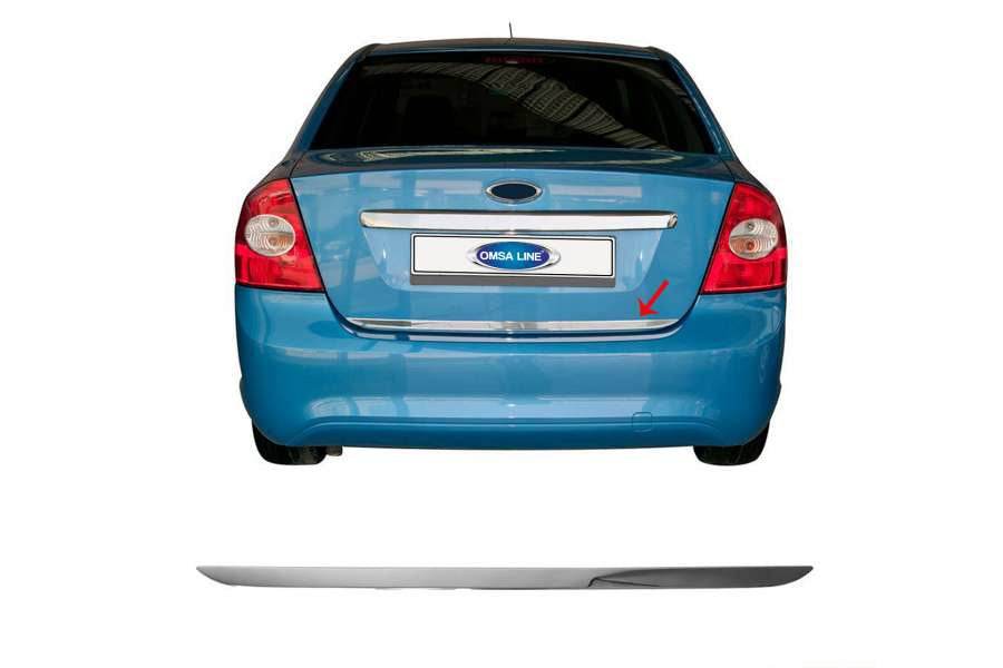 The edge of the trunk (Sedan, stainless steel.) for Ford Focus II 2008-2011 - Reelken Auto