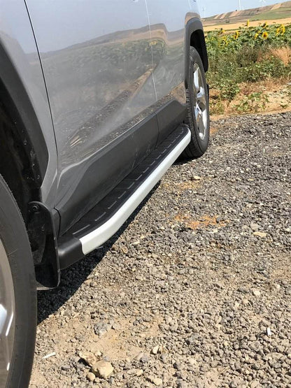 Lateral platforms Fullmond (2 pieces, aluminum) for Toyota Rav 4 2019- - Reelken Auto