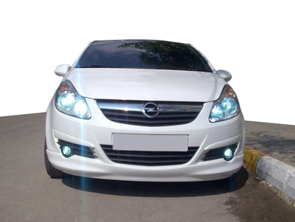 Front lower lip spoiler (primed) for Opel Corsa D 2007-2014 - image 1