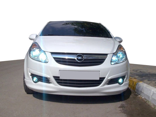 Front lower lip spoiler (primed) for Opel Corsa D 2007-2014 - image 1
