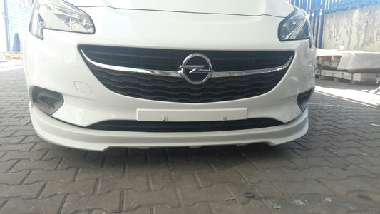 Front lower lip spoiler (primed) for Opel Corsa E 2015-2019 - image 2
