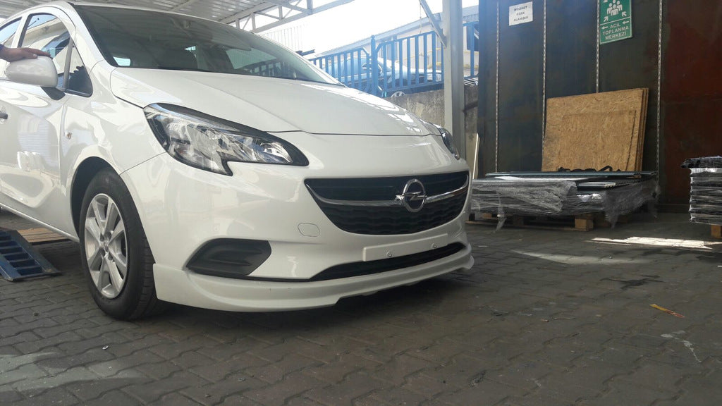 Front lower lip spoiler (primed) for Opel Corsa E 2015-2019 - image 1