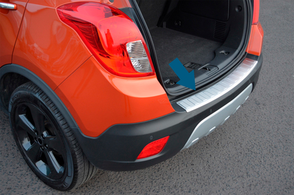 Rear Bumper Protector OmsaLine Stainless Steel for Chevrolet Trax 2012-2023 - image 7