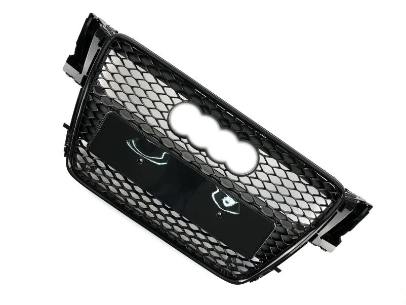 RS-style front grille (2007-2011, black) for Audi A5 2007-2015 - image 1