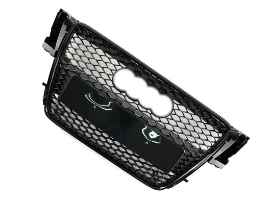 RS-style front grille (2007-2011, black) for Audi A5 2007-2015 - image 1