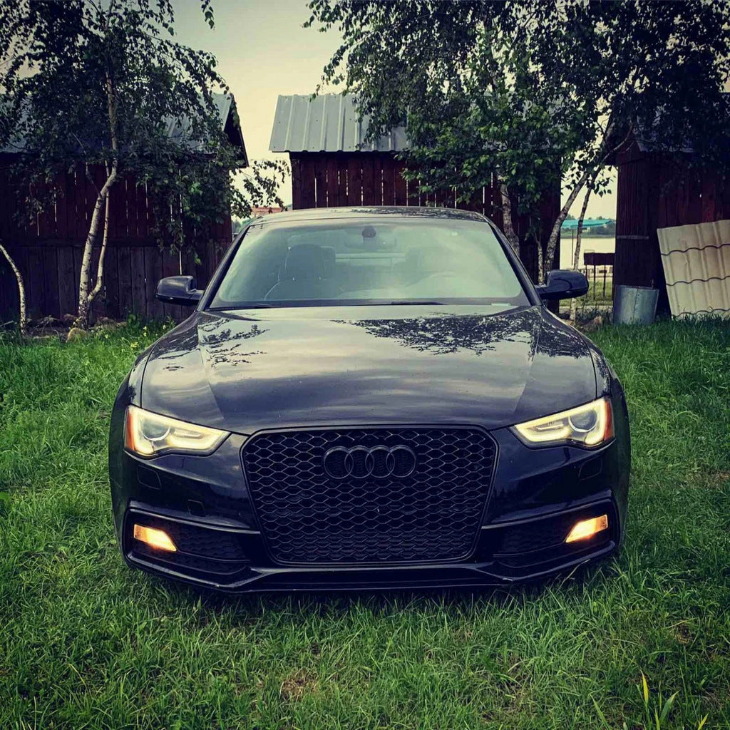 RS-style front grille (2011-2015, black) for Audi A5 2007-2015 - image 2