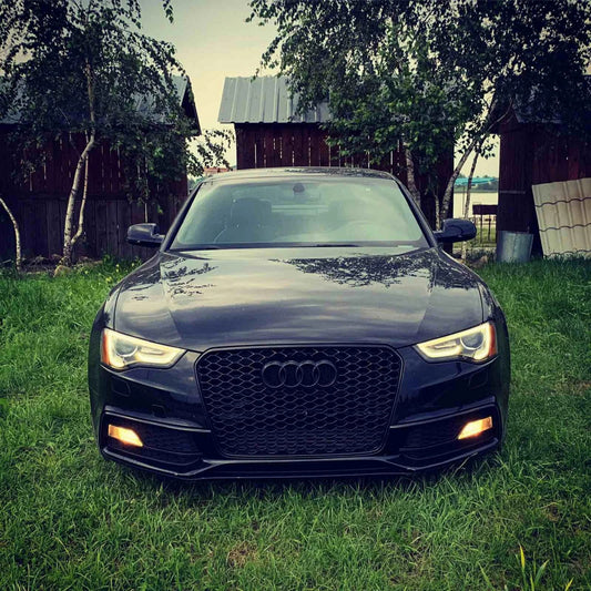 RS-style front grille (2011-2015, black) for Audi A5 2007-2015 - image 2