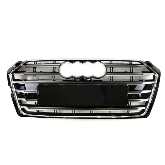 S-style front grille (2016-2019, black) for Audi A5 2016-2025 - image 1