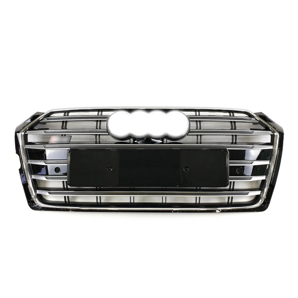 S-style front grille (2016-2019, black) for Audi A5 2016-2025 - image 4