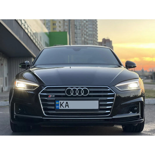 S-style front grille (2016-2019, black) for Audi A5 2016-2025 - image 2