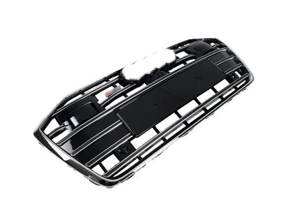 S-style front grille (with ACC, black with chrome) for Audi A6 C8 2018- - image 2